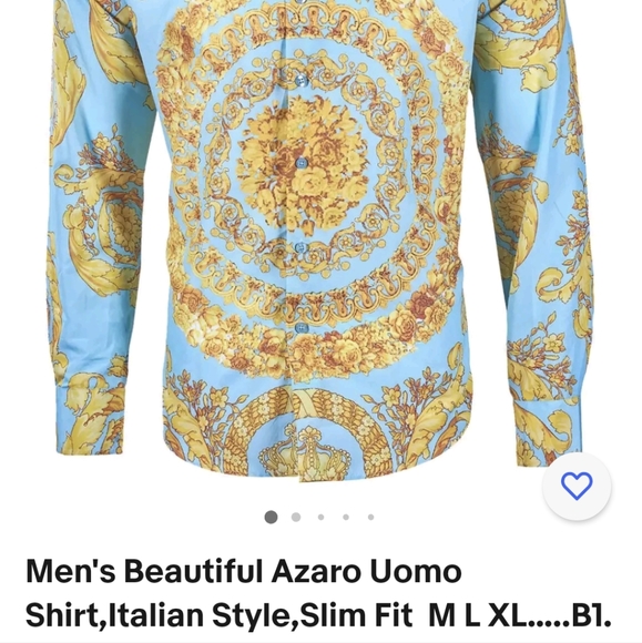 Azaro Uomo mens modern fit size 3XL Shirt NWT - Picture 2 of 8